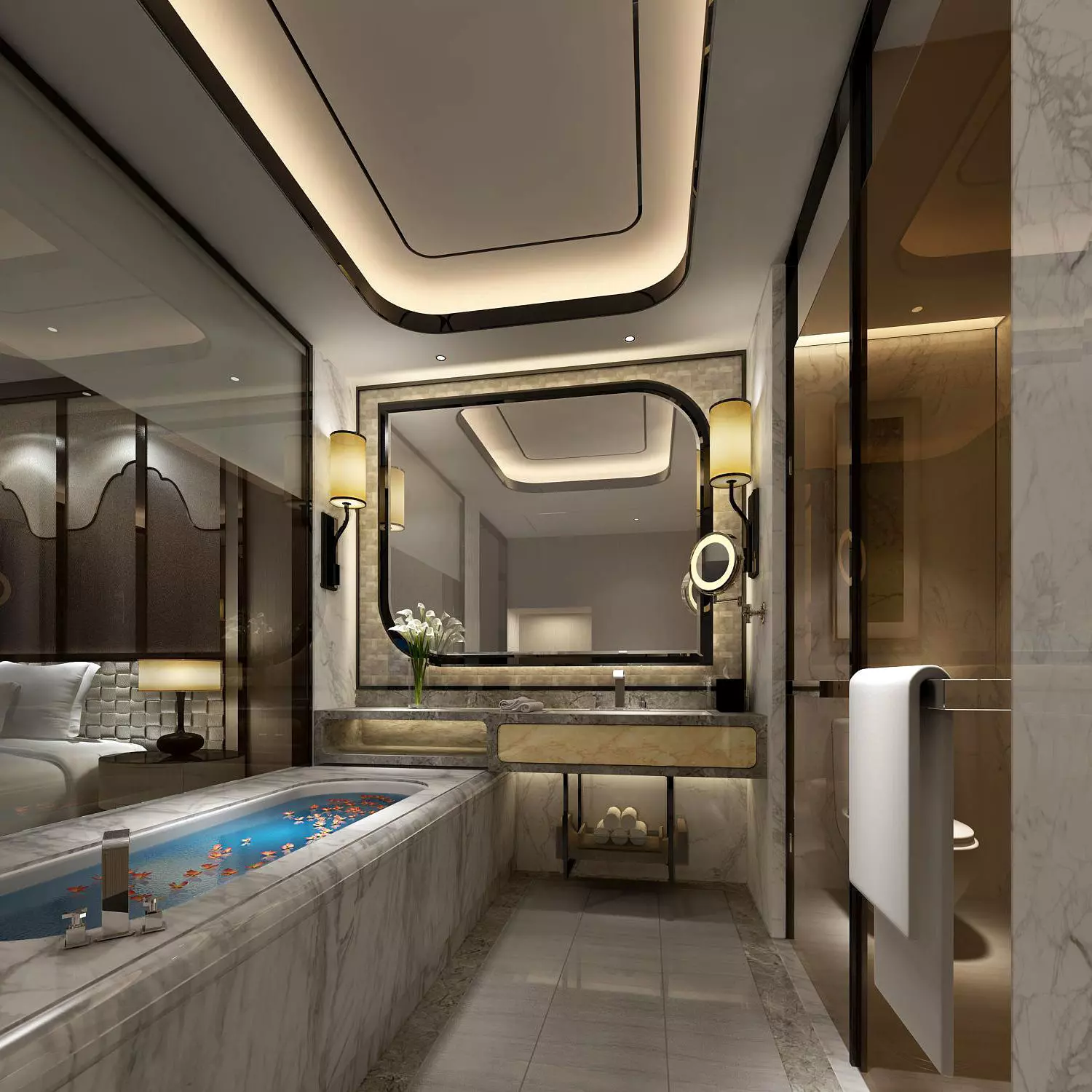 hotel bathroom 3D model