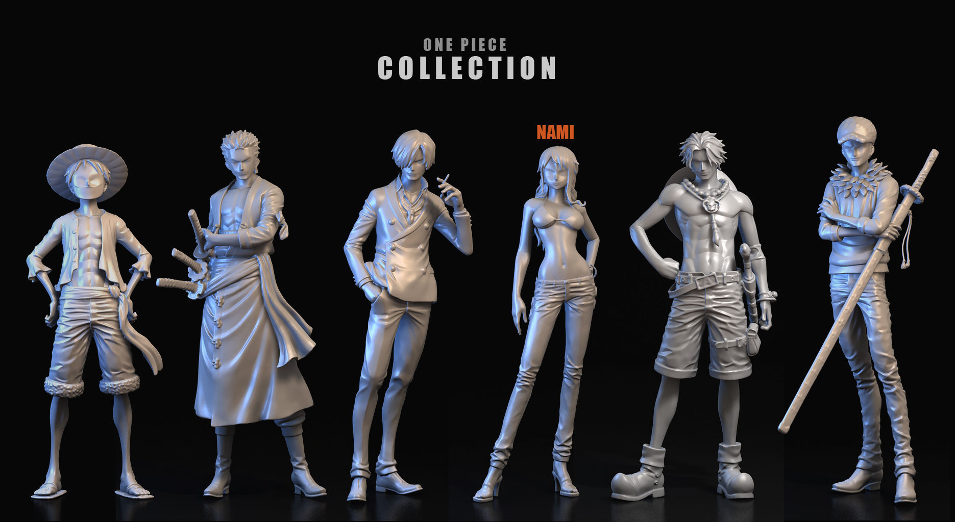 -NAMI- orange haired woman in jeans and background 3D model_30