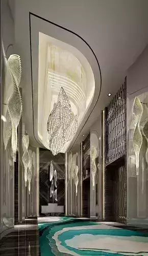 Lift Lobby 3D model