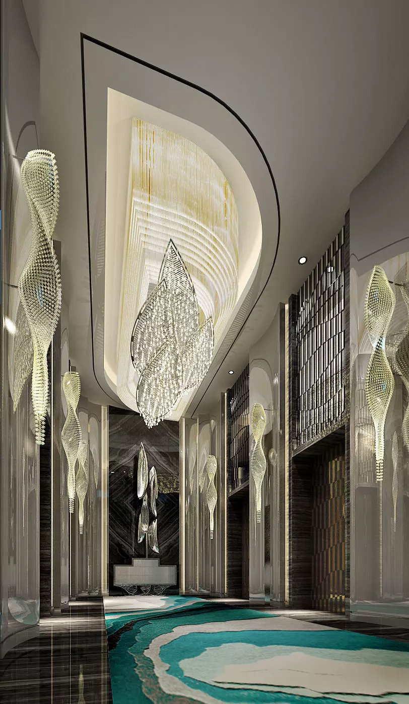 Lift Lobby 3D model_0