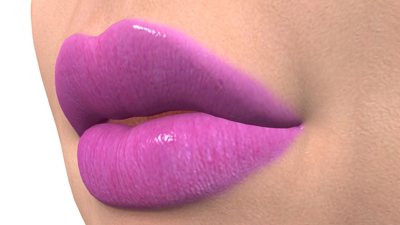 3d cute naked woman model 3D model_8