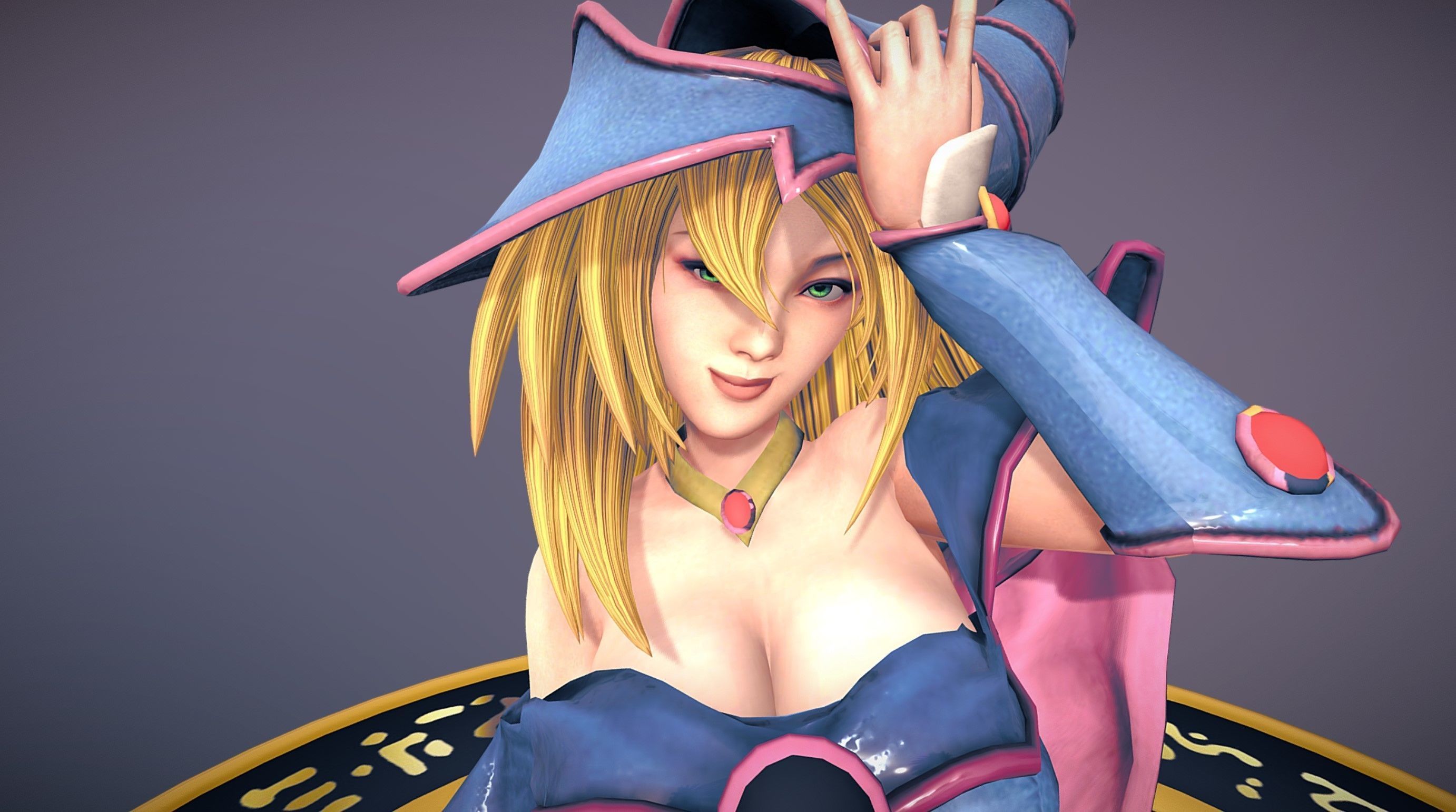 Dark Magician Girl 3D model_1