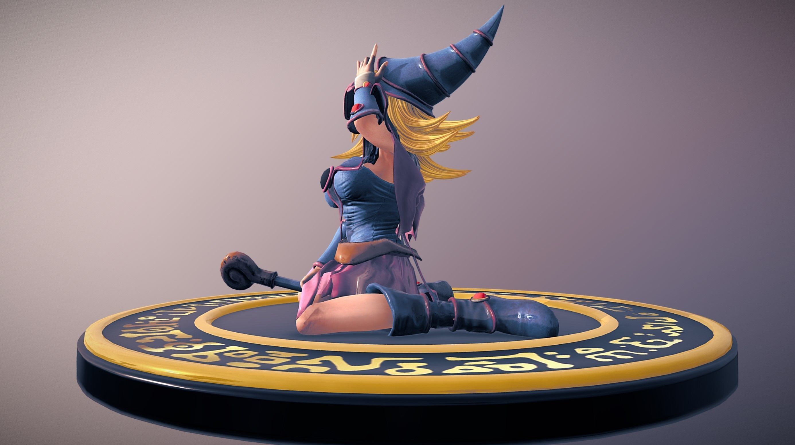 Dark Magician Girl 3D model_13