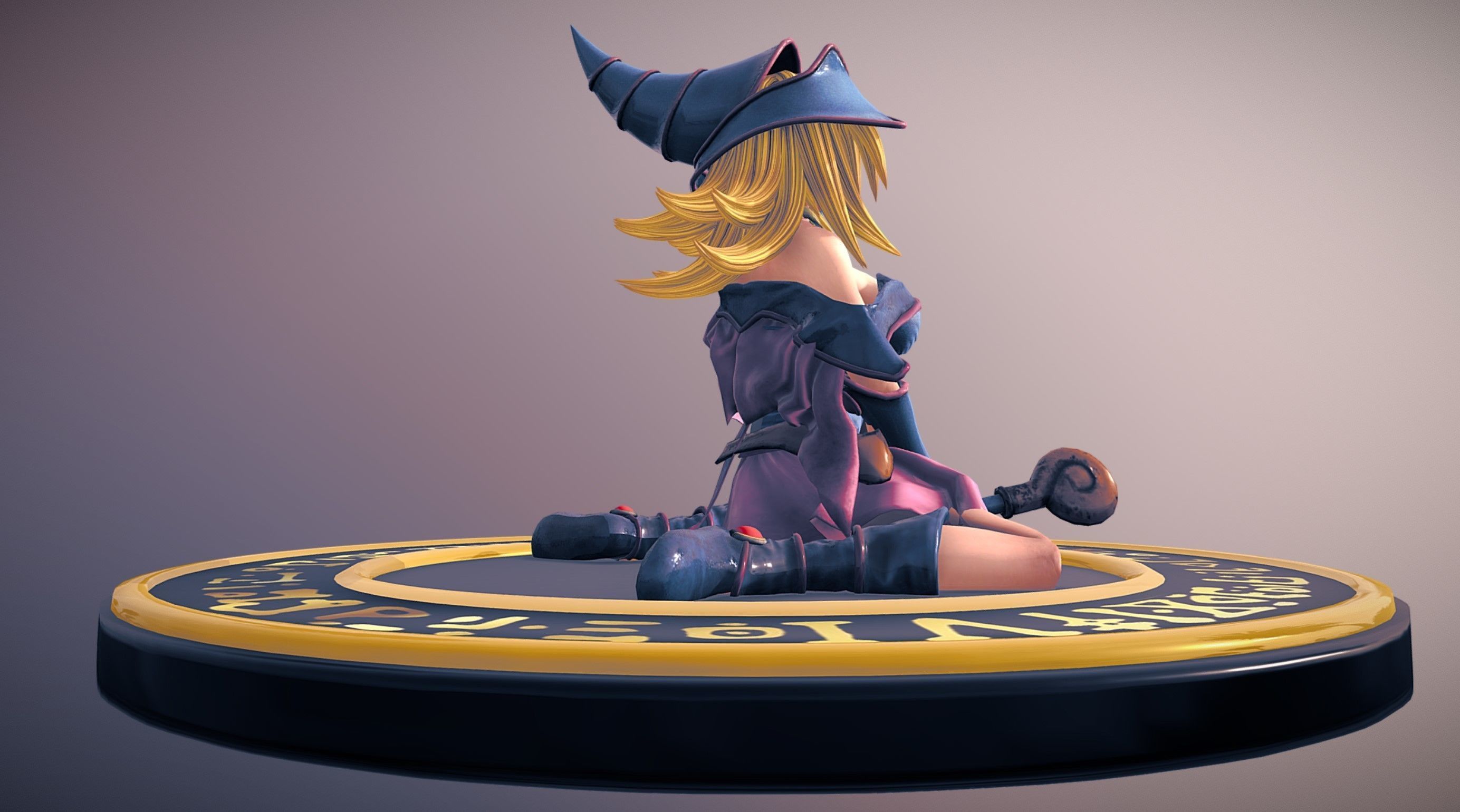 Dark Magician Girl 3D model_12
