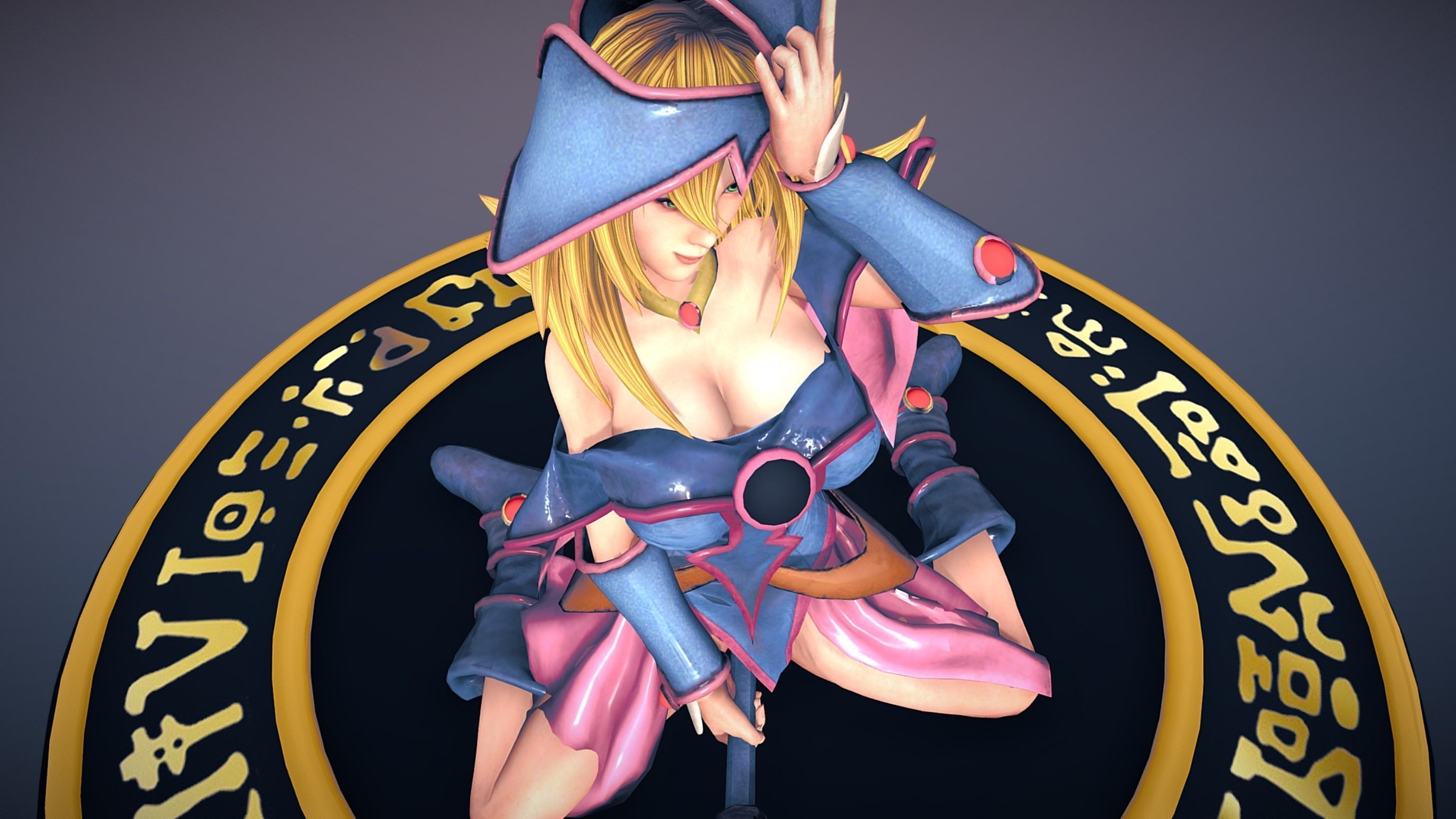 Dark Magician Girl 3D model_7
