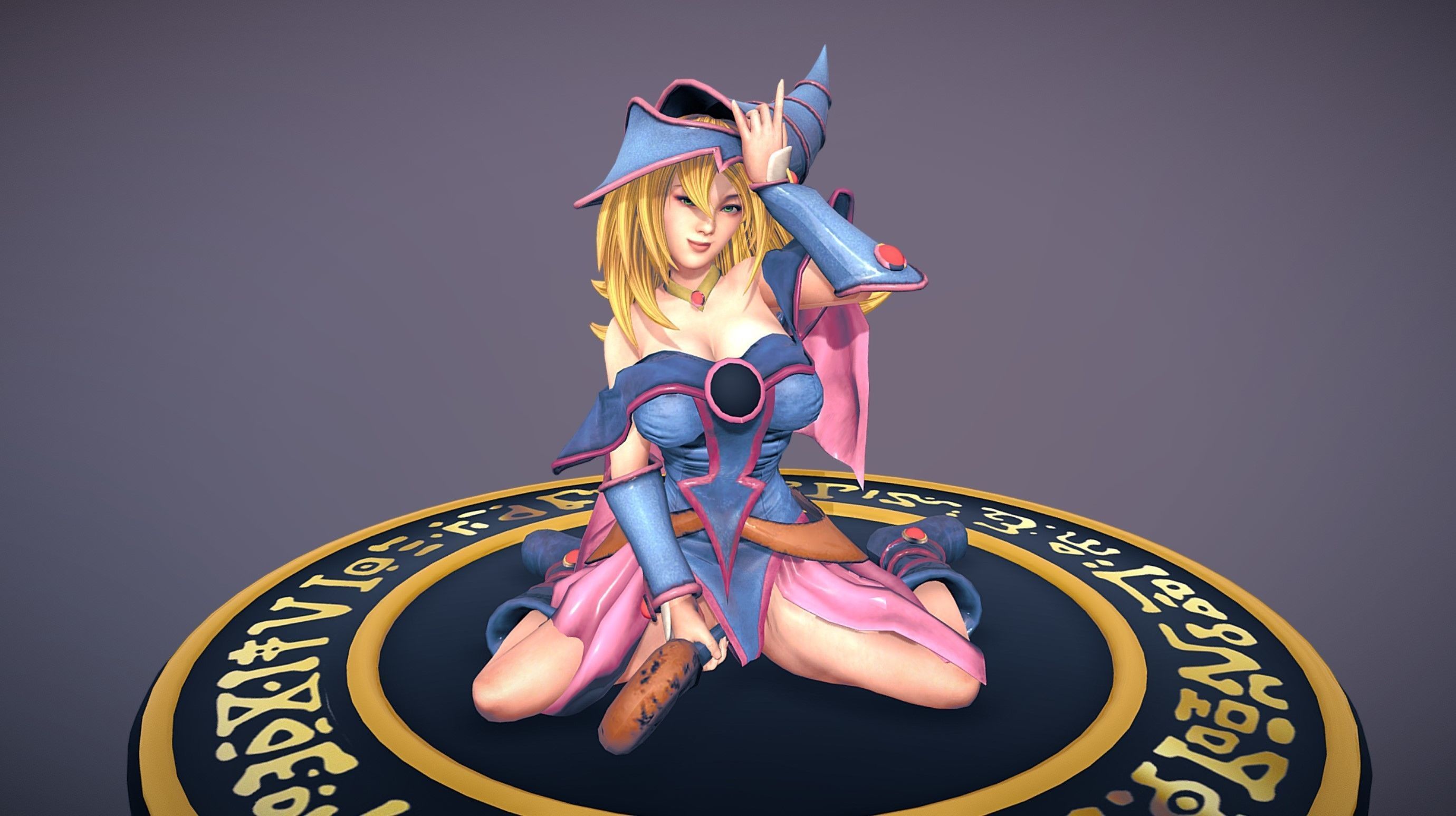 Dark Magician Girl 3D model_19