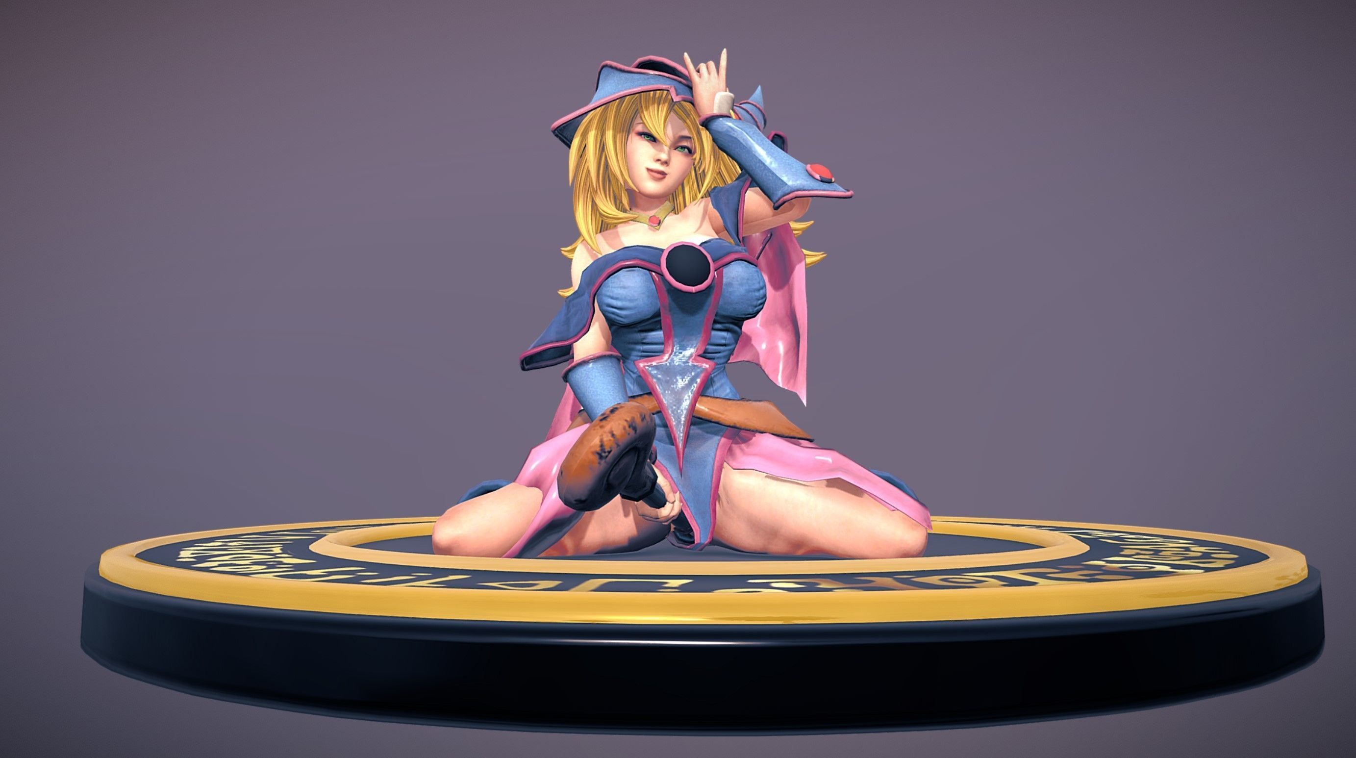 Dark Magician Girl 3D model_5