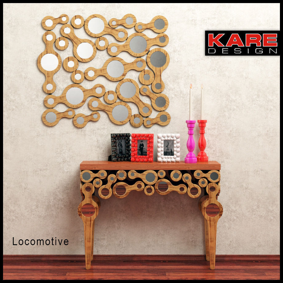 Kare Lokomotive Console And Mirror Plus Bonus Decor Accessories 3d Kare Lokomotive Console And Mirror Plus Bonus Decor Accessories 3d Model Max Fbx 1