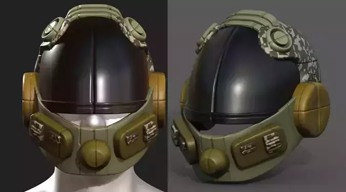Helmet scifi military combat soldier fantasy 