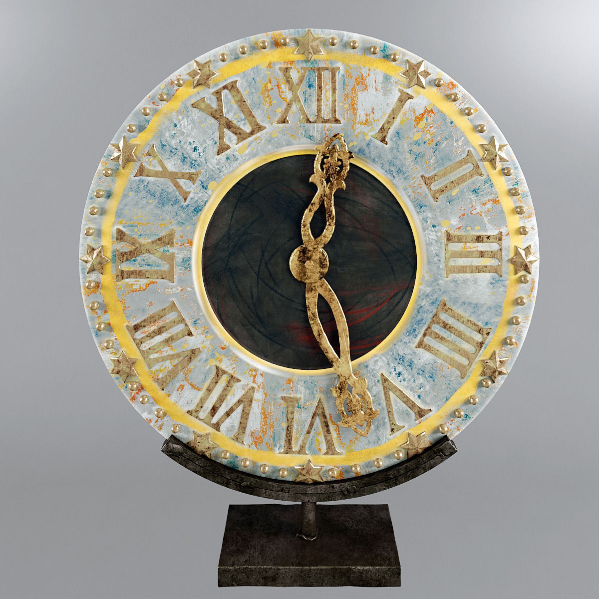 Clock Misendemeure Village 3D model_2