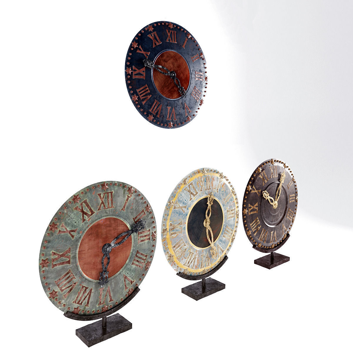 Clock Misendemeure Village 3D model_4