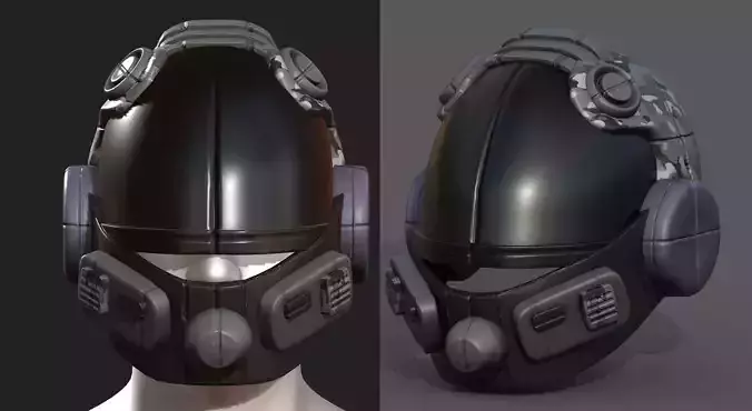 Helmet scifi fantasy futuristic technology cyborg 