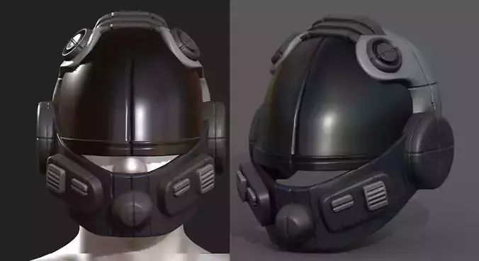 Helmet scifi fantasy futuristic technology cyborg 