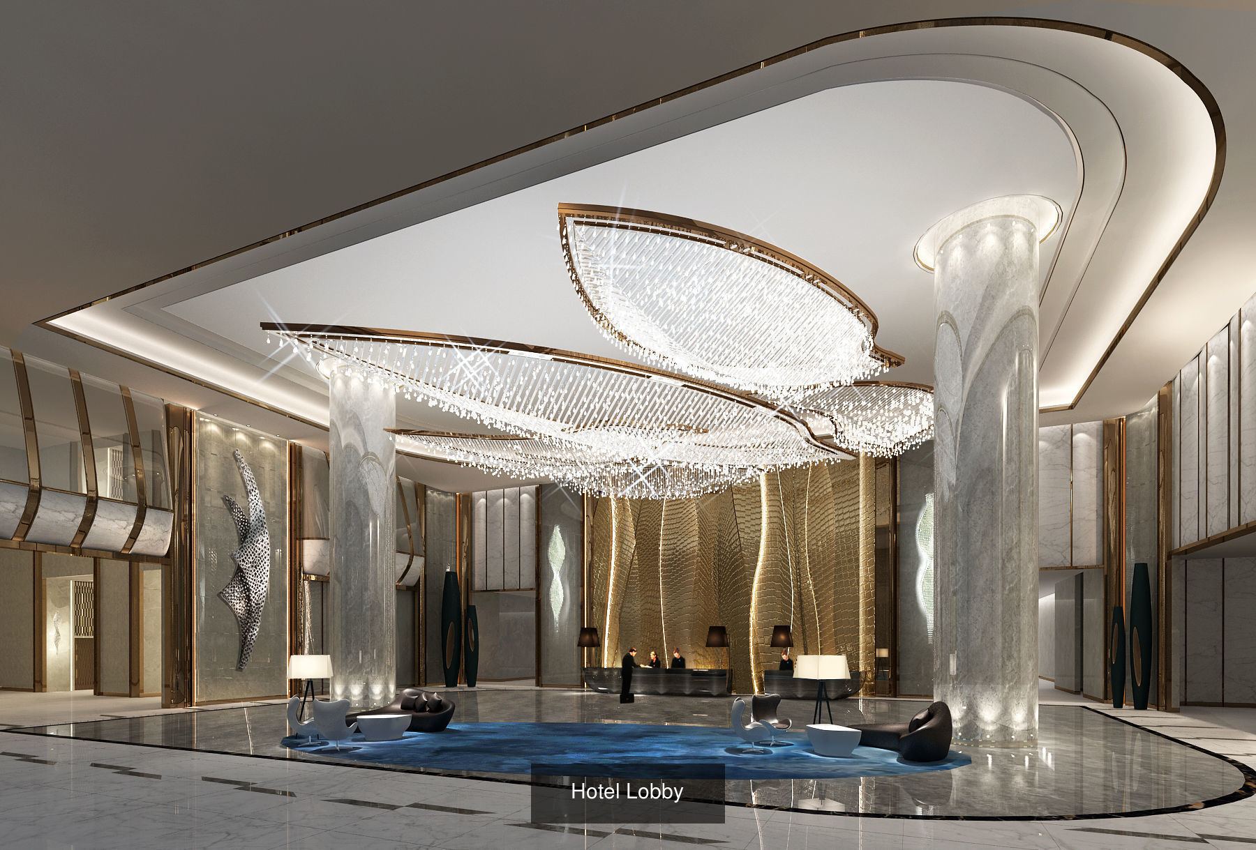 Hotel full set 3d model 3D Model Collection_3