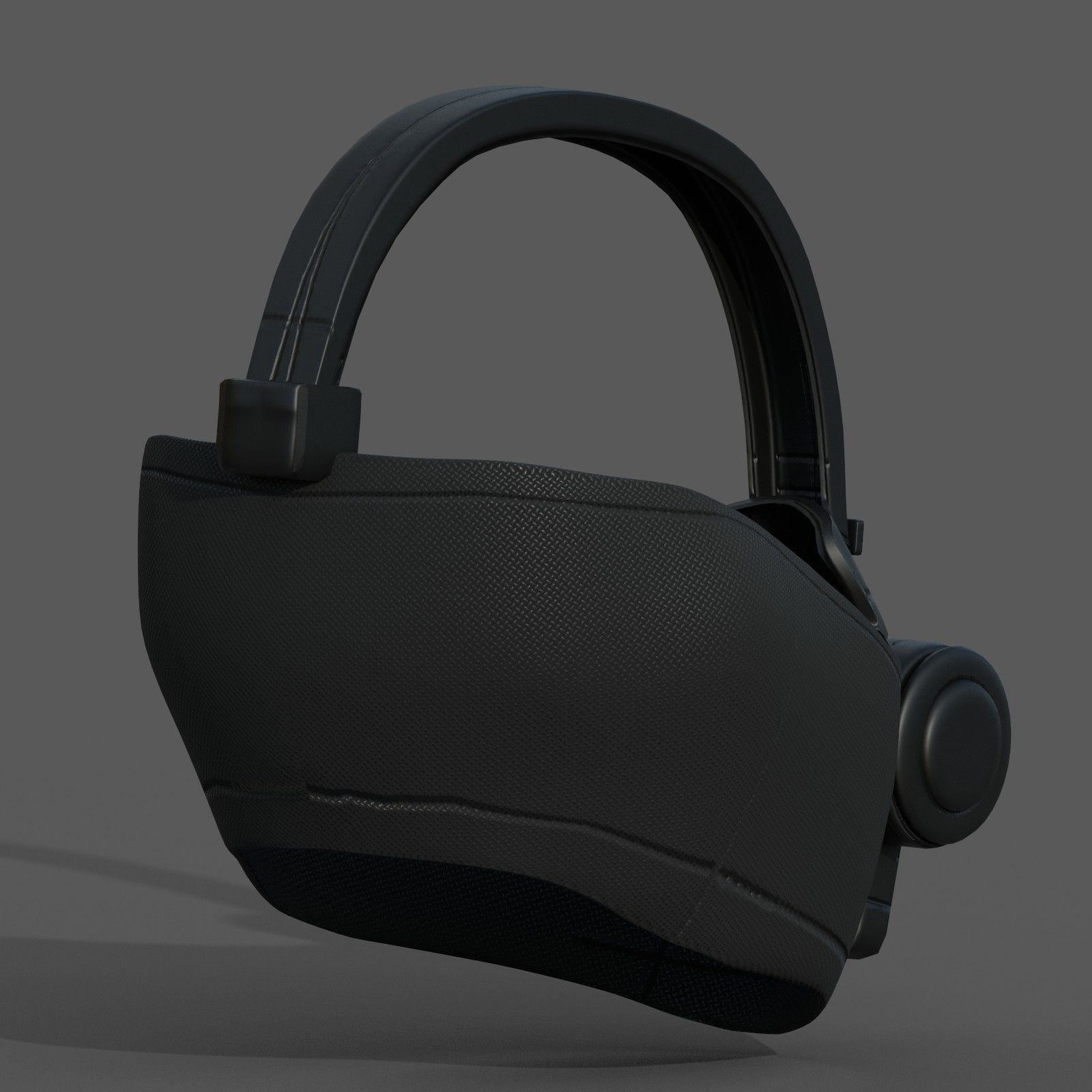 Gas mask respirator scifi futuristic 3d  Low-poly 3D model_9