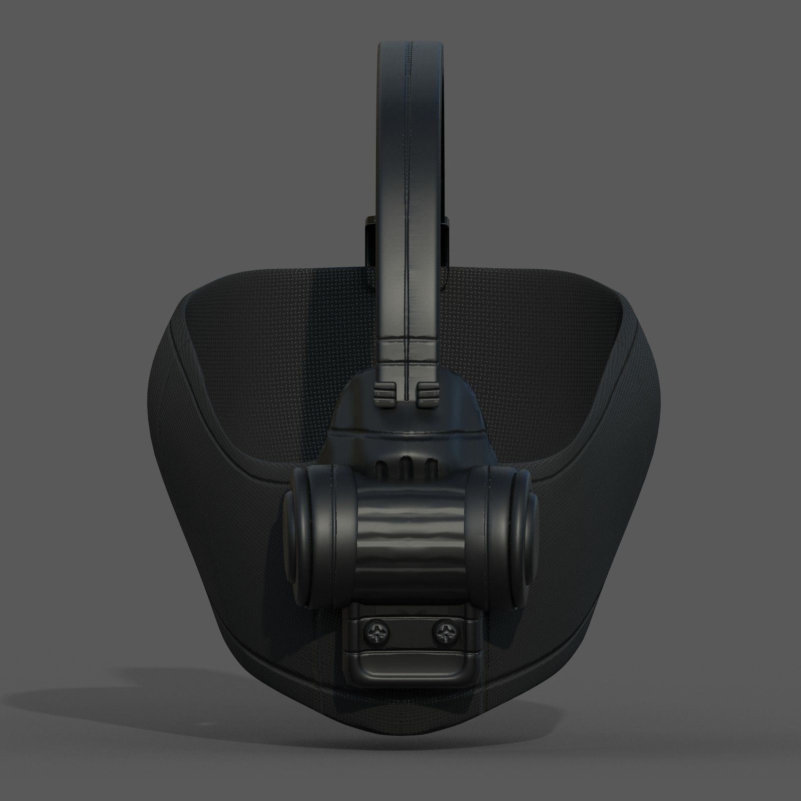 Gas mask respirator scifi futuristic 3d  Low-poly 3D model_8