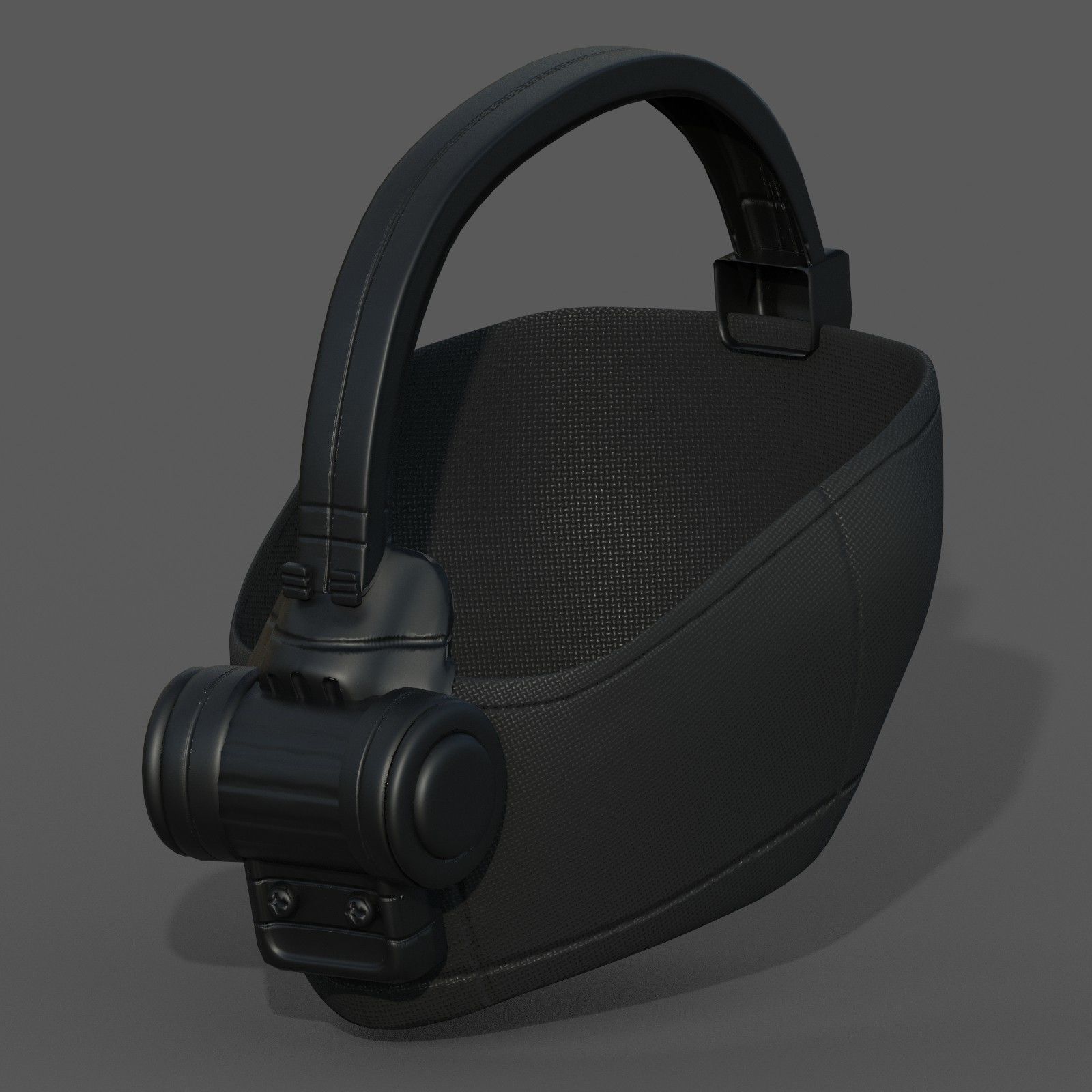 Gas mask respirator scifi futuristic 3d  Low-poly 3D model_6