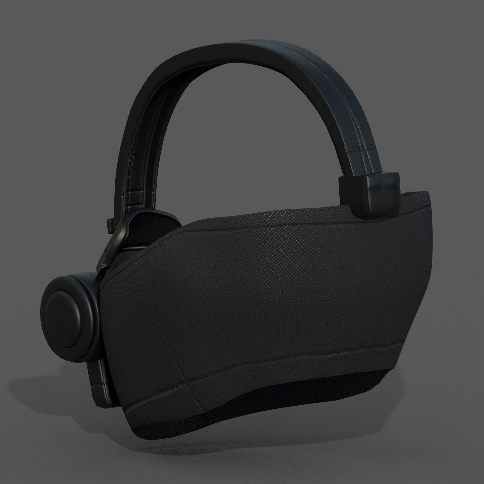 Gas mask respirator scifi futuristic 3d  Low-poly 3D model_5