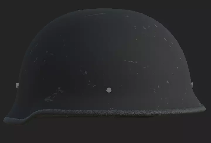 Acorn Half Helmet Low-poly 3D model