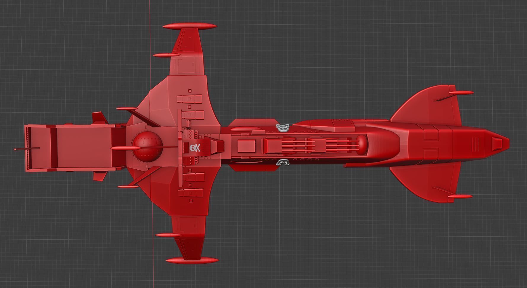 arcadia 78 captain harlock 3D print model_5
