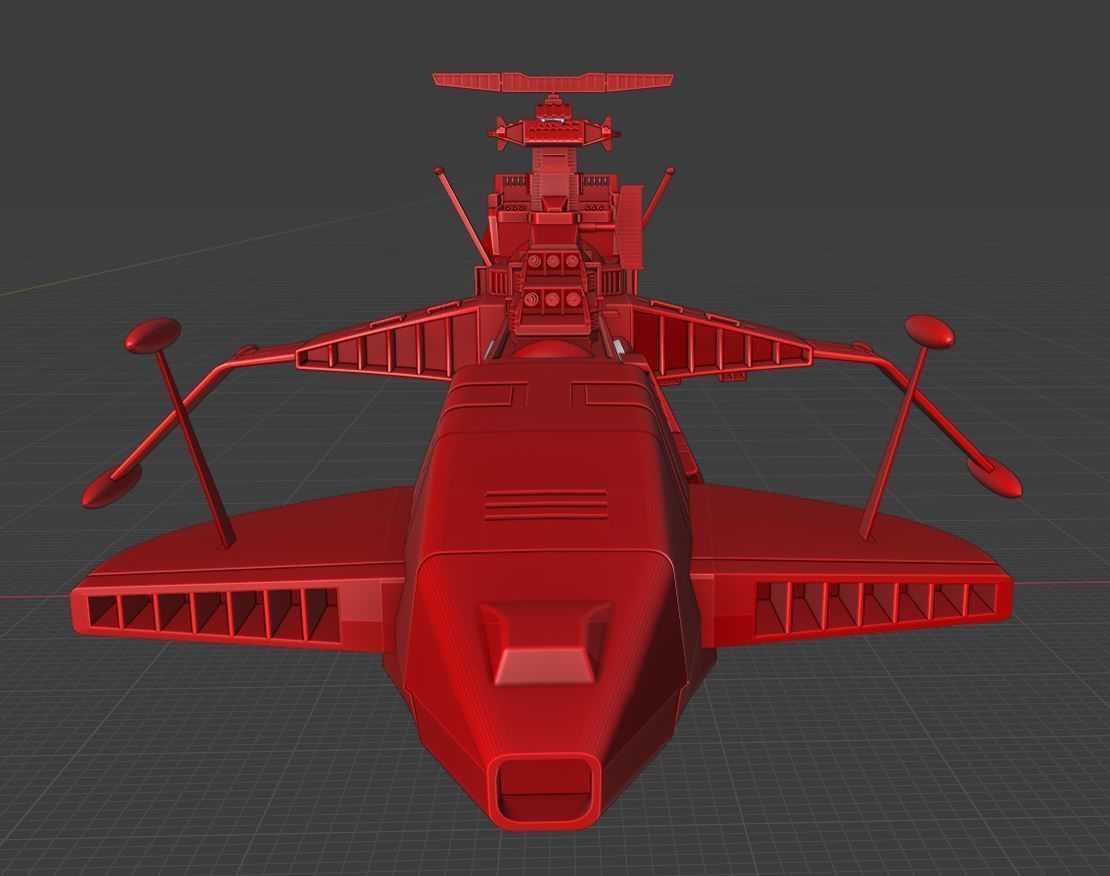 arcadia 78 captain harlock 3D print model_1
