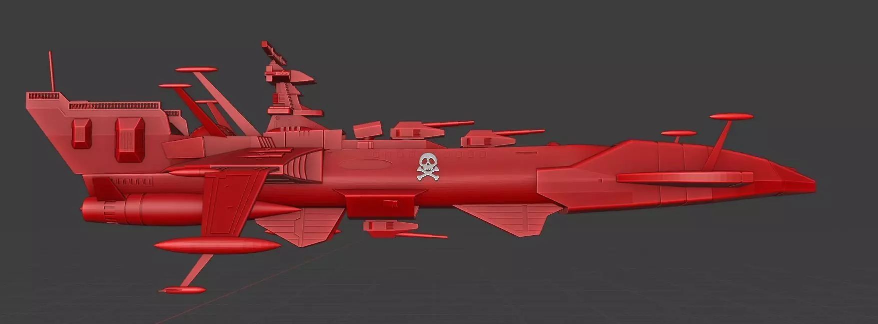 arcadia 78 captain harlock 3D print model_0