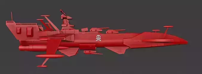 arcadia 78 captain harlock 3D print model
