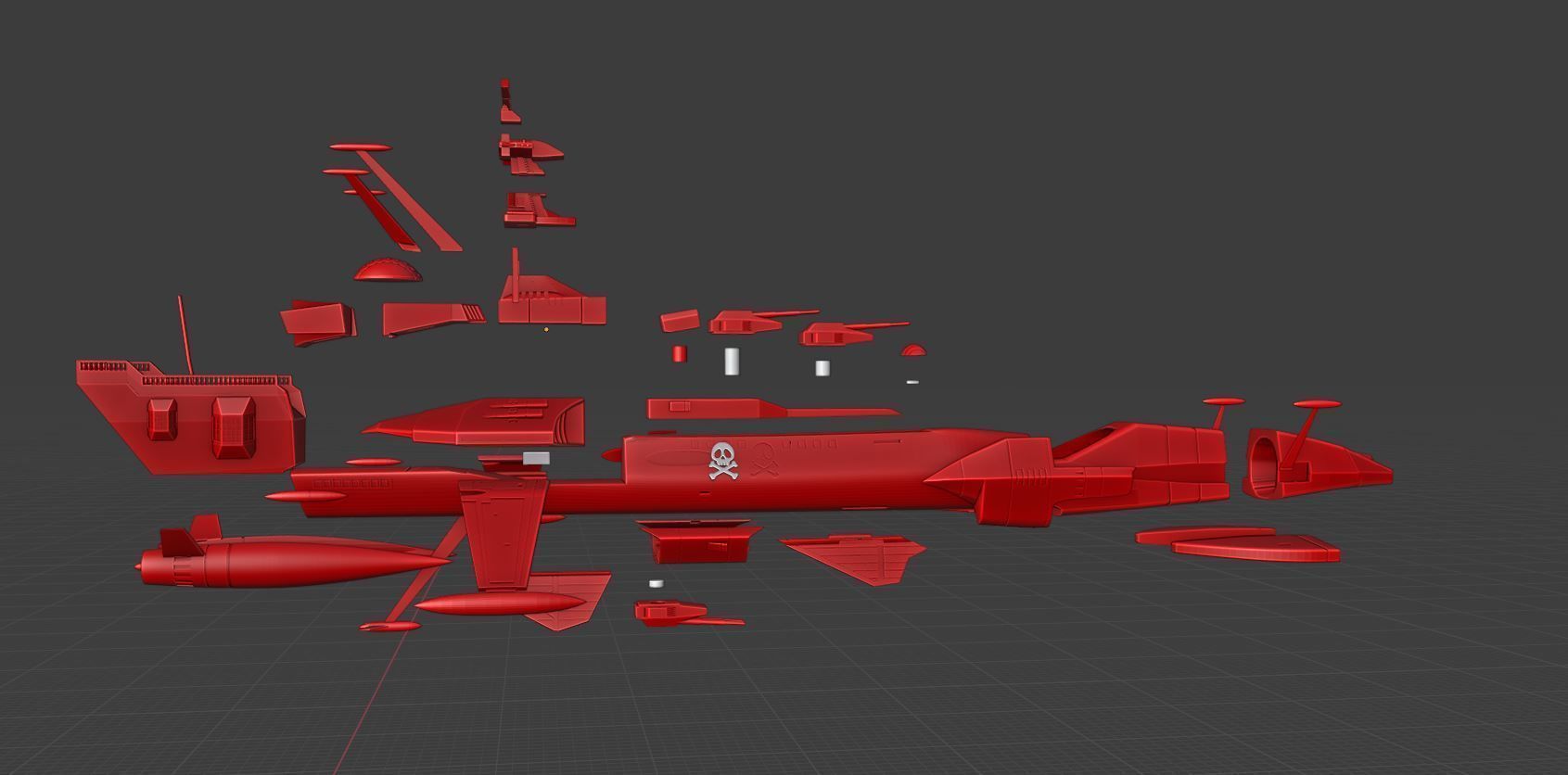 arcadia 78 captain harlock 3D print model_6