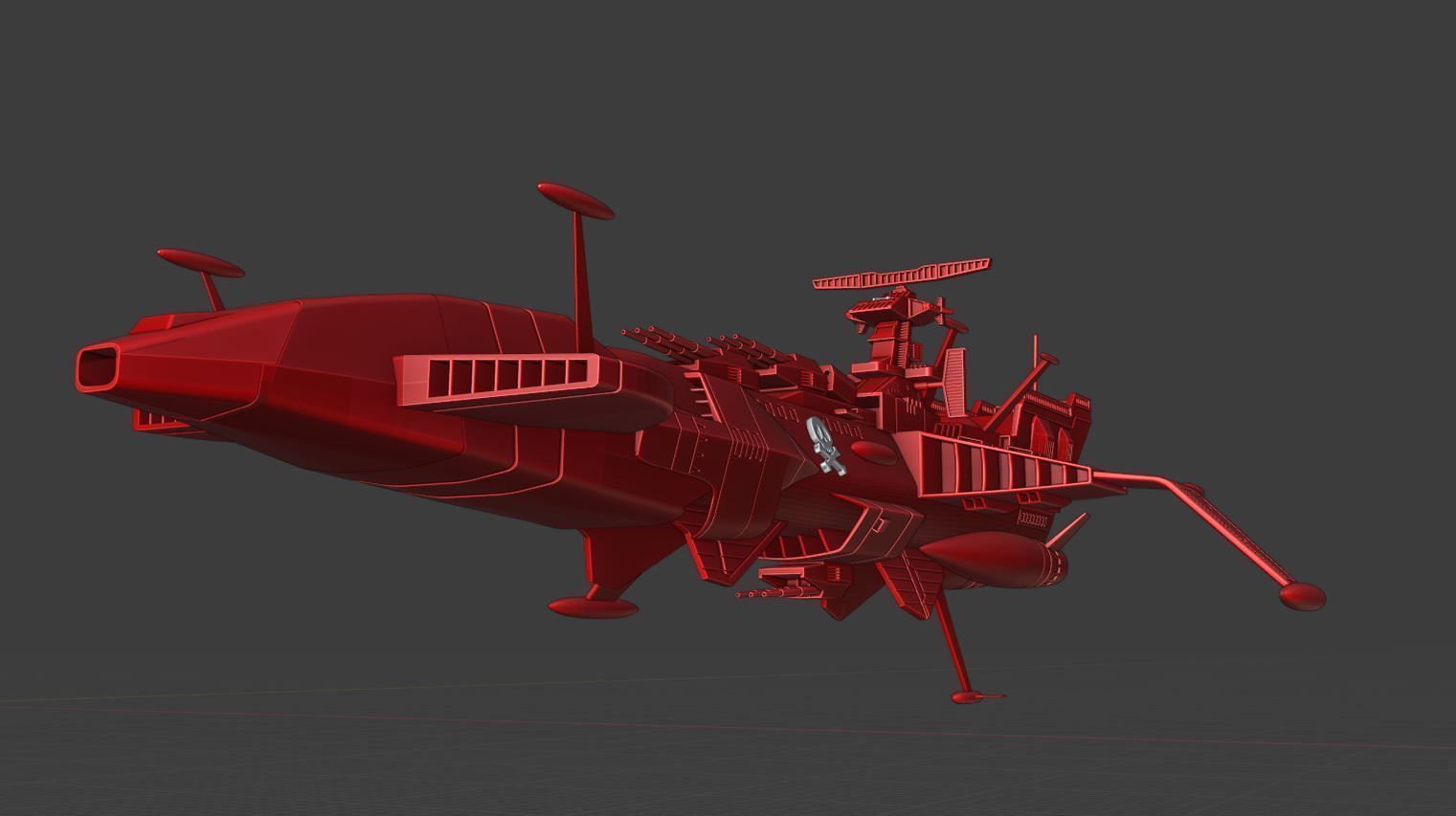 arcadia 78 captain harlock 3D print model_2