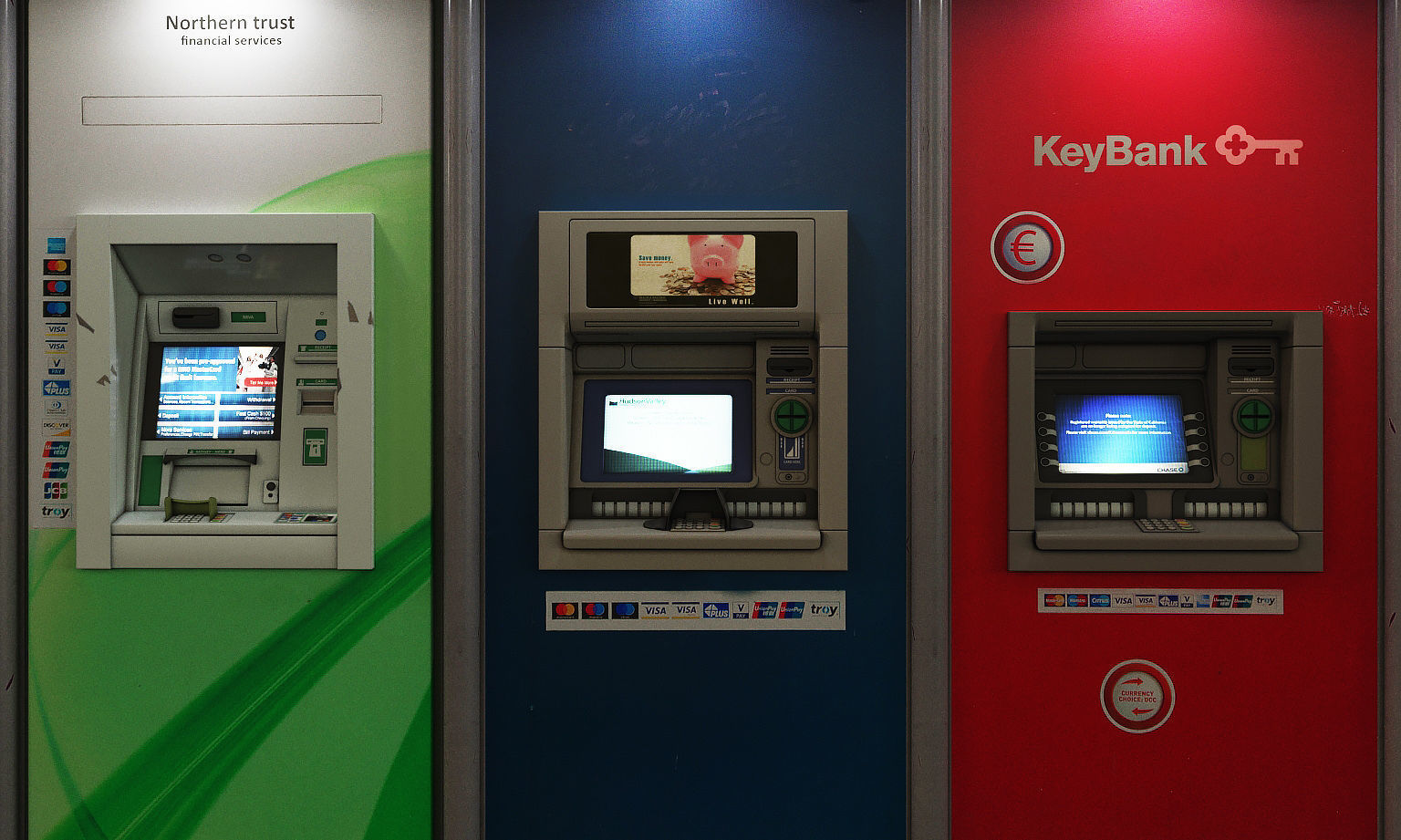 Atm bankomats Low-poly 3D model_1
