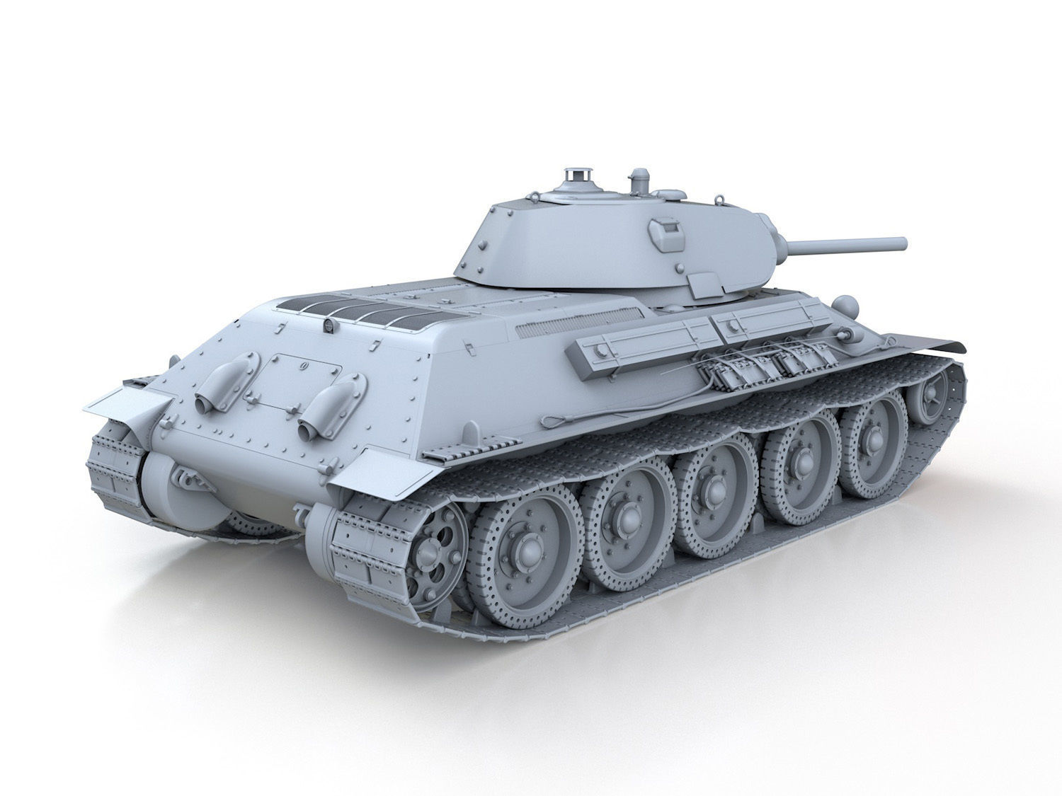 T-34-76 - Model 1940 - Soviet Medium Tank 3D model_6