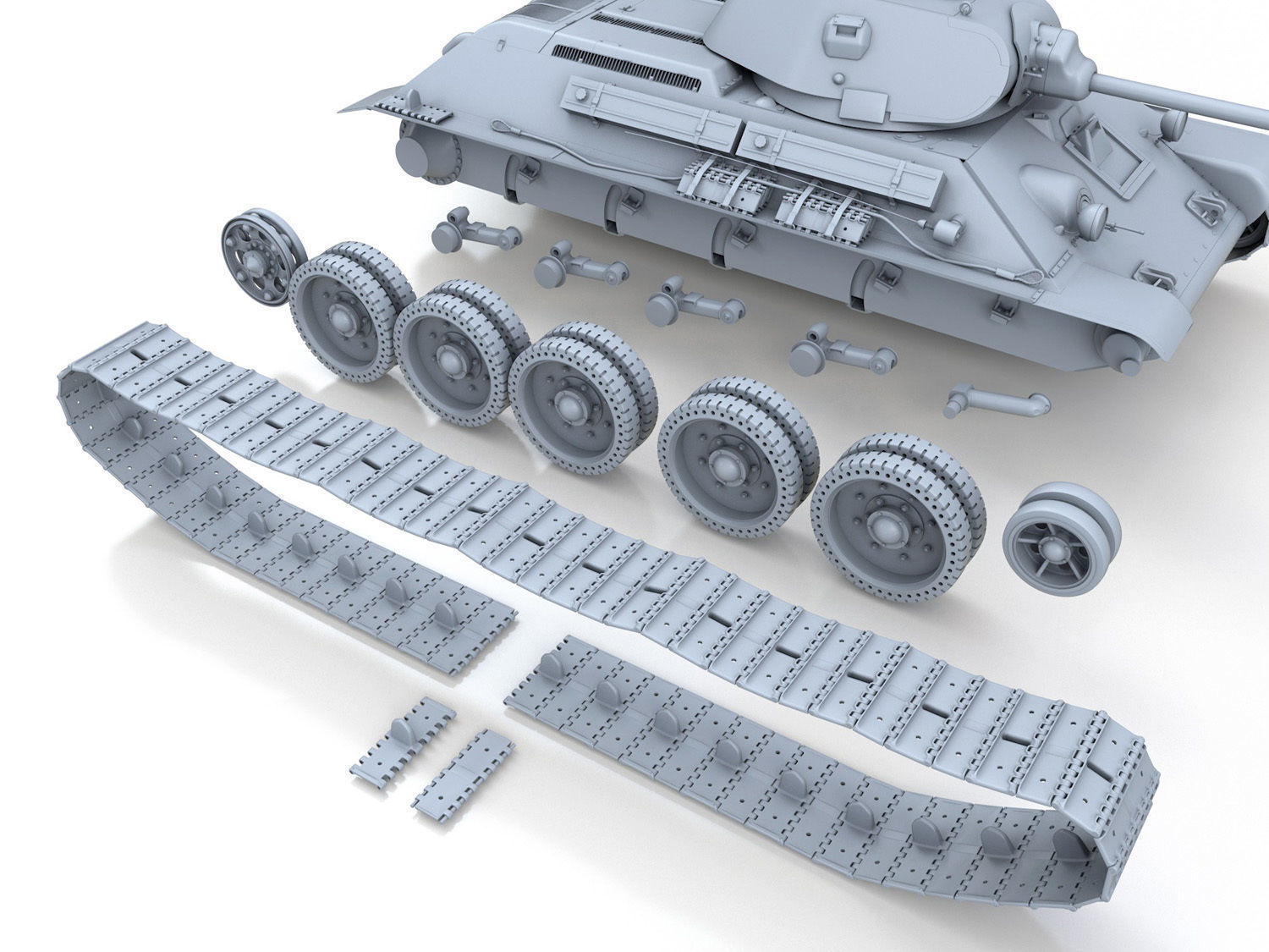 T-34-76 - Model 1940 - Soviet Medium Tank 3D model_10