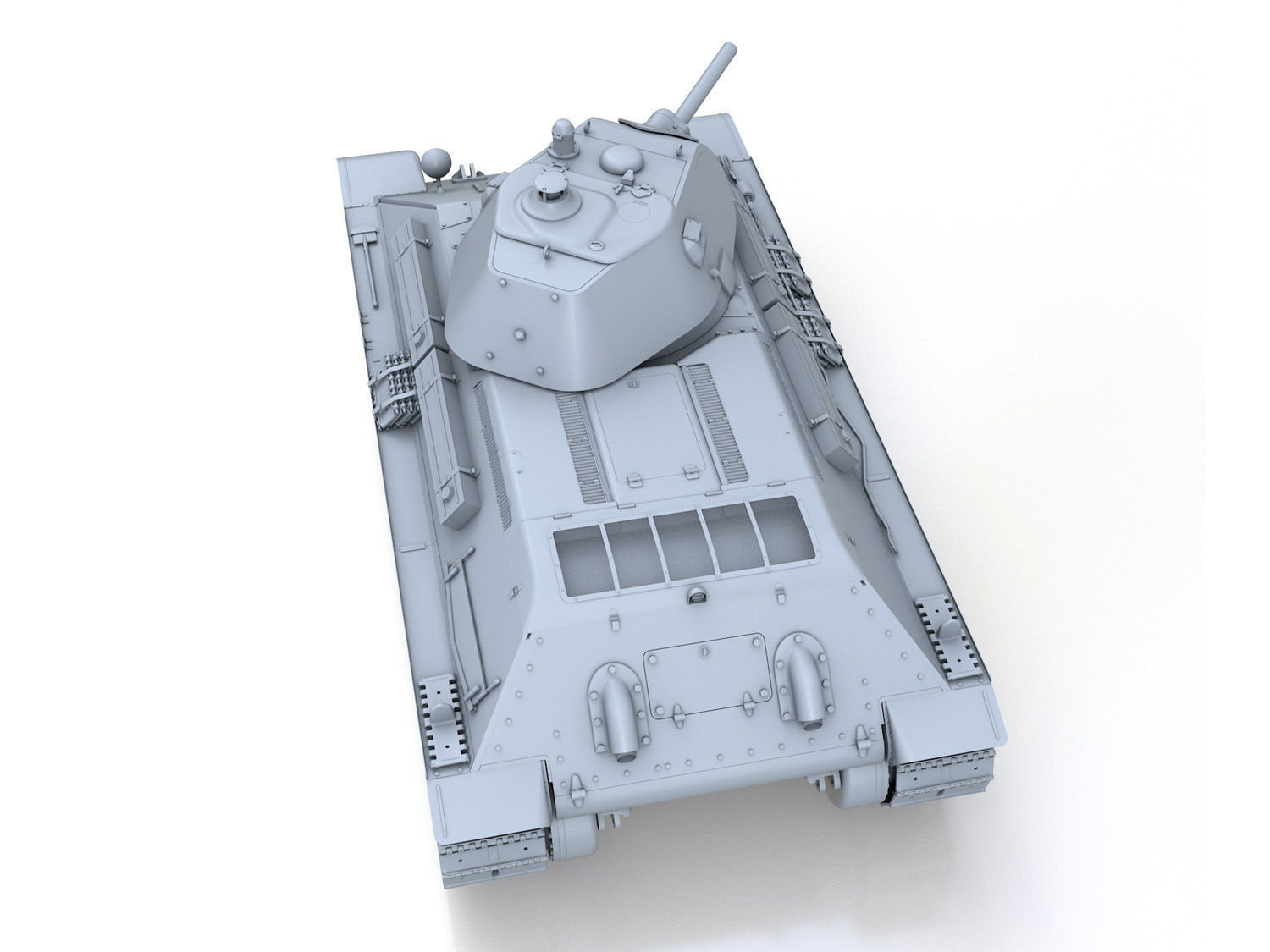 T-34-76 - Model 1940 - Soviet Medium Tank 3D model_5