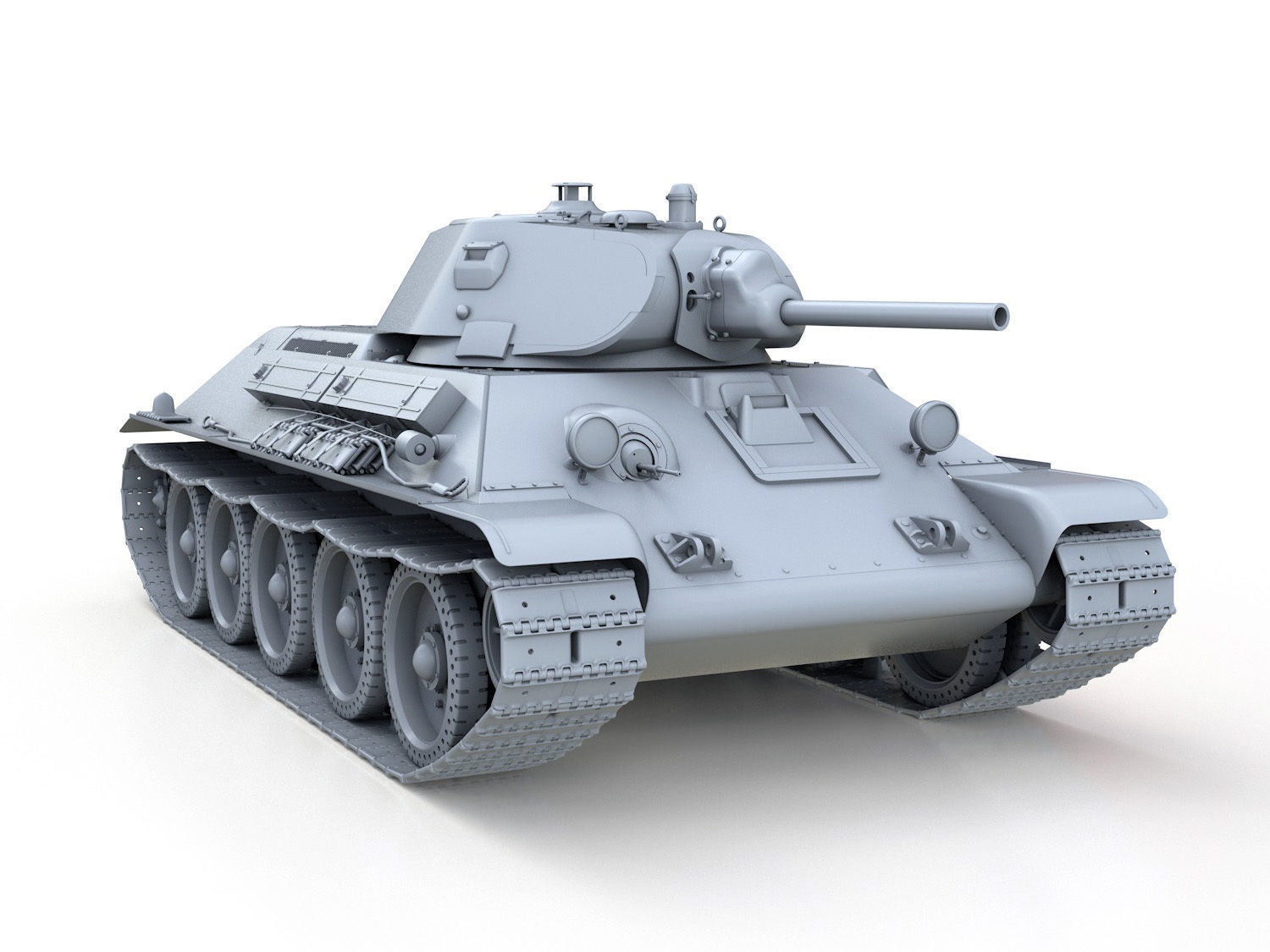 T-34-76 - Model 1940 - Soviet Medium Tank 3D model_8