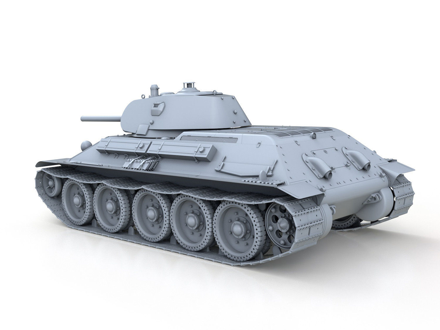T-34-76 - Model 1940 - Soviet Medium Tank 3D model_3