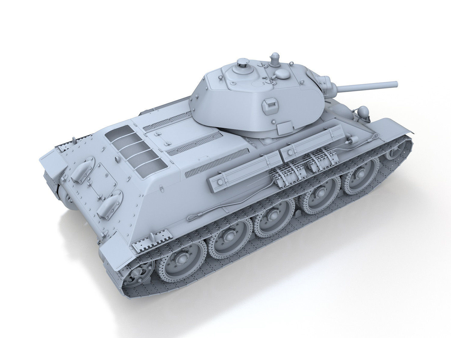 T-34-76 - Model 1940 - Soviet Medium Tank 3D model_7