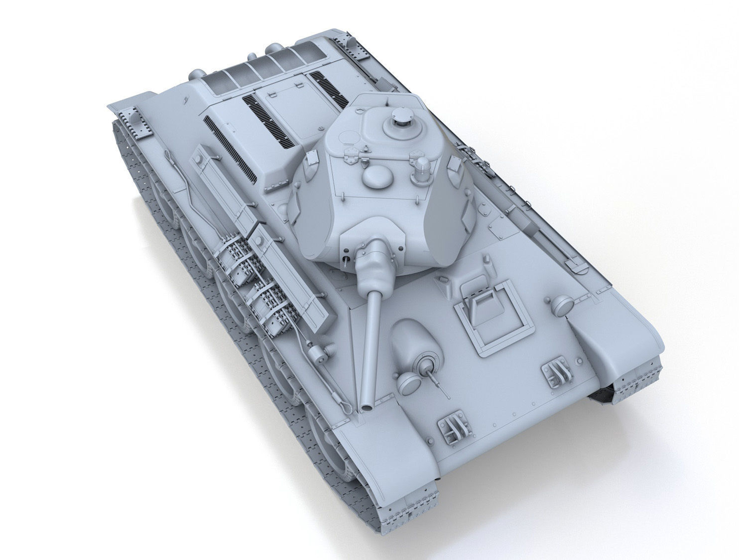 T-34-76 - Model 1940 - Soviet Medium Tank 3D model_9