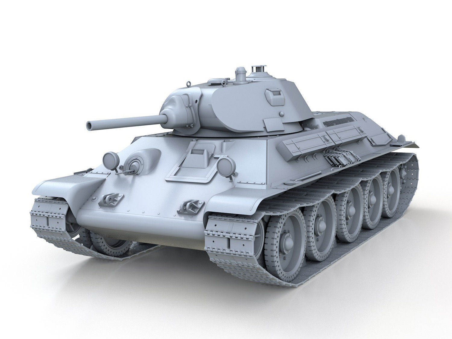 T-34-76 - Model 1940 - Soviet Medium Tank 3D model_1