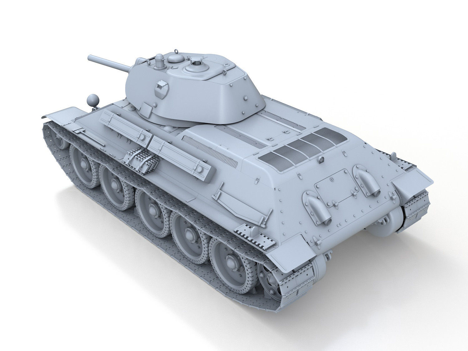 T-34-76 - Model 1940 - Soviet Medium Tank 3D model_4