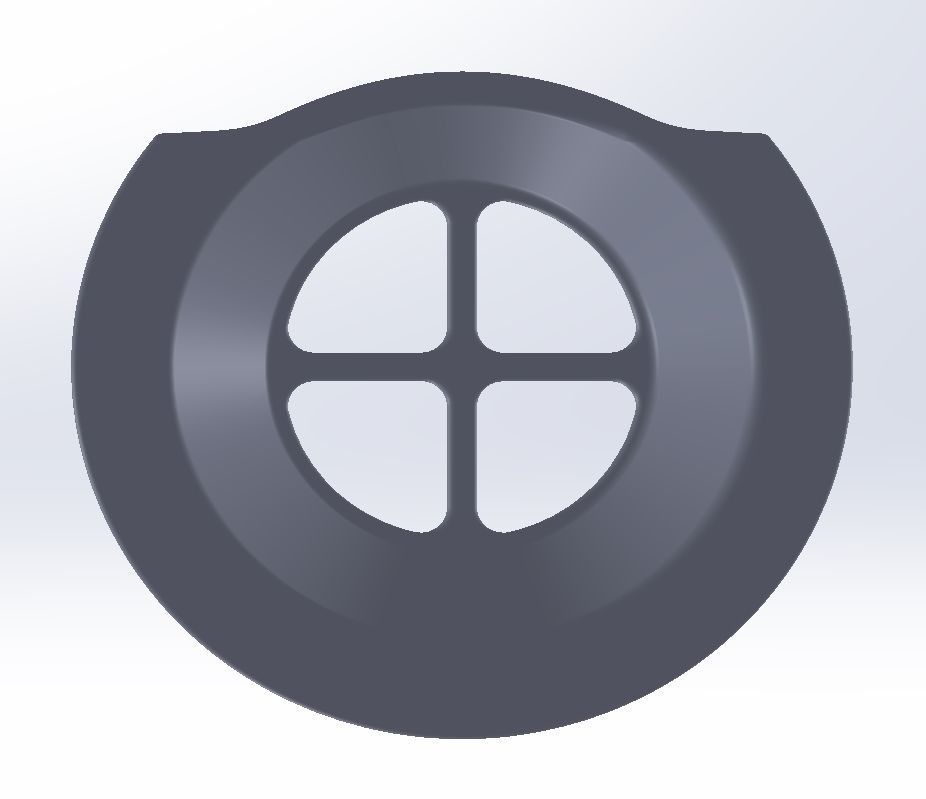 Mask Raiser-Inlet For Fabric Masks 3D print model_3