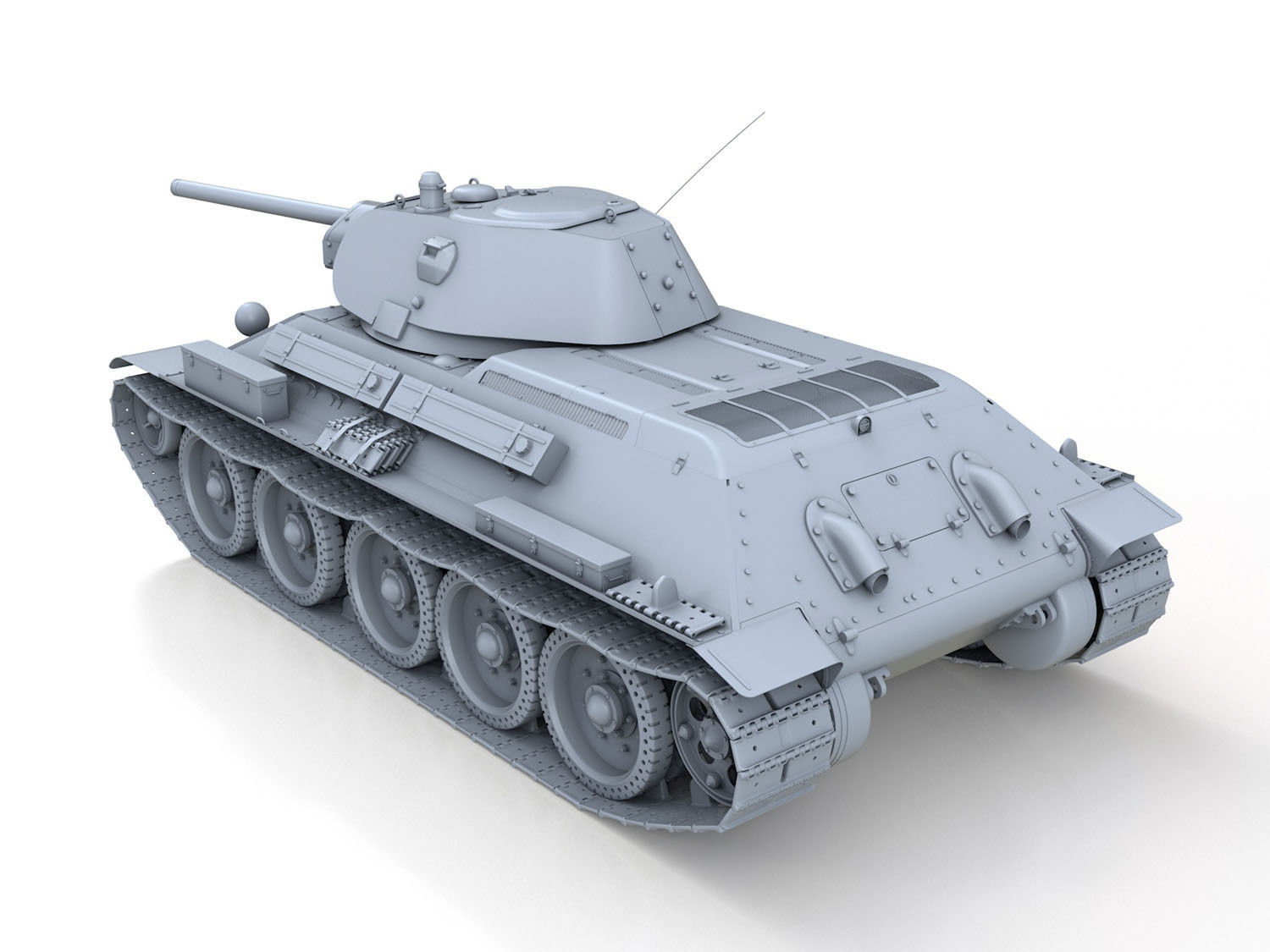 T-34-76 - Model 1941 - Soviet Medium Tank 3D model_4