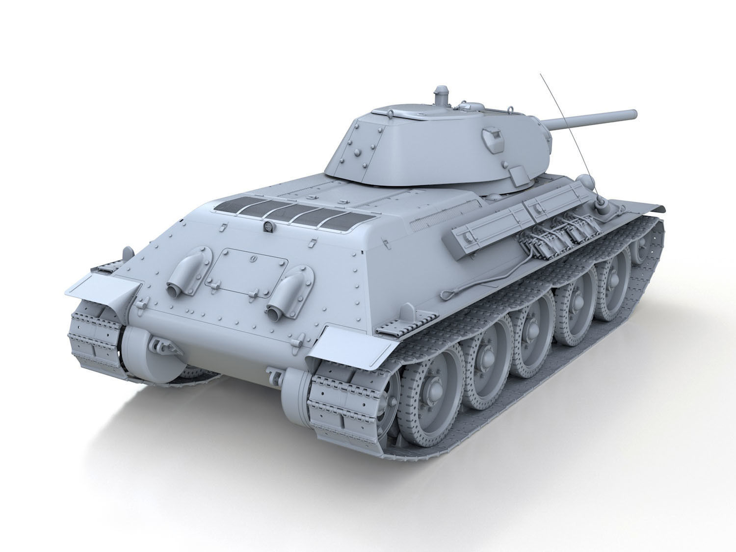 T-34-76 - Model 1941 - Soviet Medium Tank 3D model_6