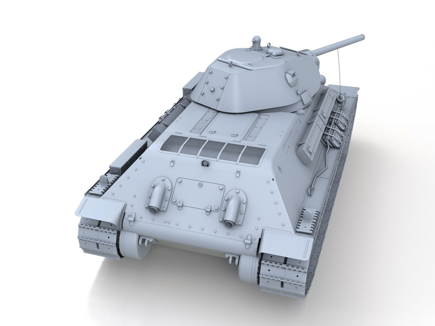 T-34-76 - Model 1941 - Soviet Medium Tank 3D model_5