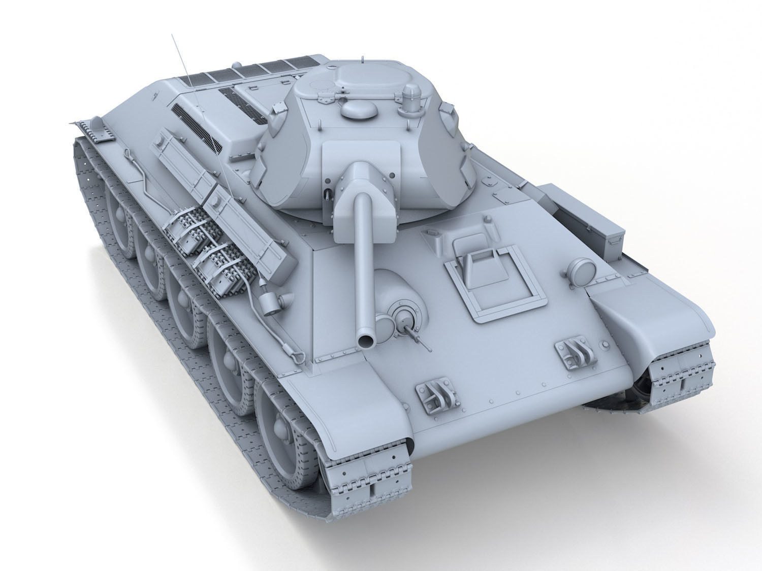 T-34-76 - Model 1941 - Soviet Medium Tank 3D model_8
