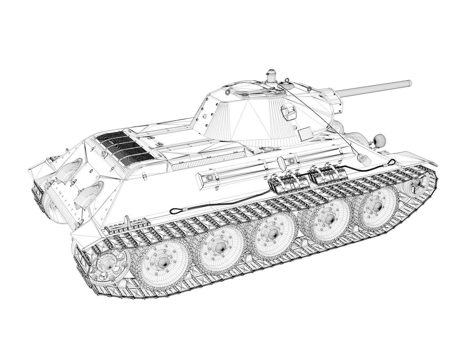 T-34-76 - Model 1941 - Soviet Medium Tank 3D model_13