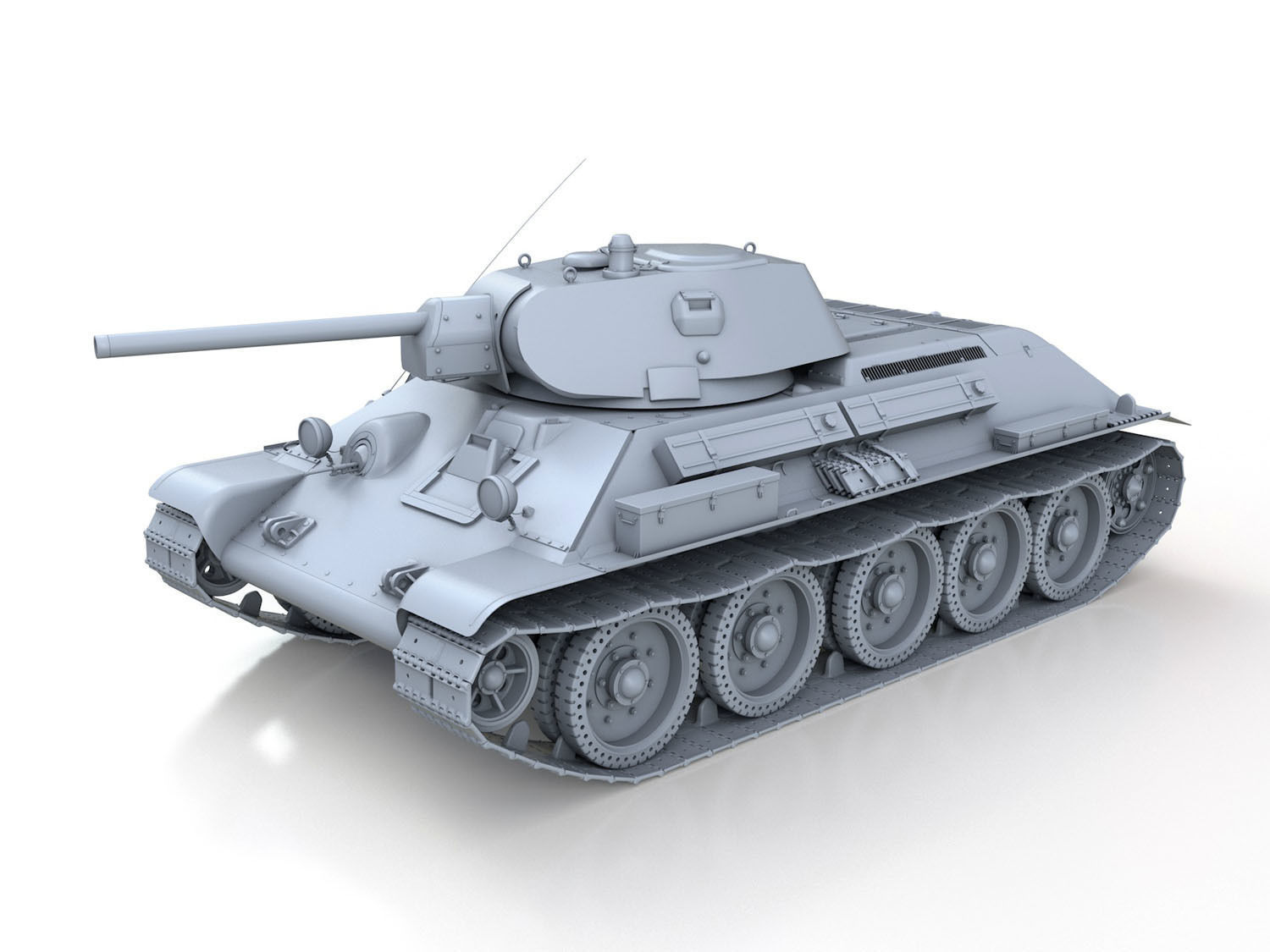 T-34-76 - Model 1941 - Soviet Medium Tank 3D model_2