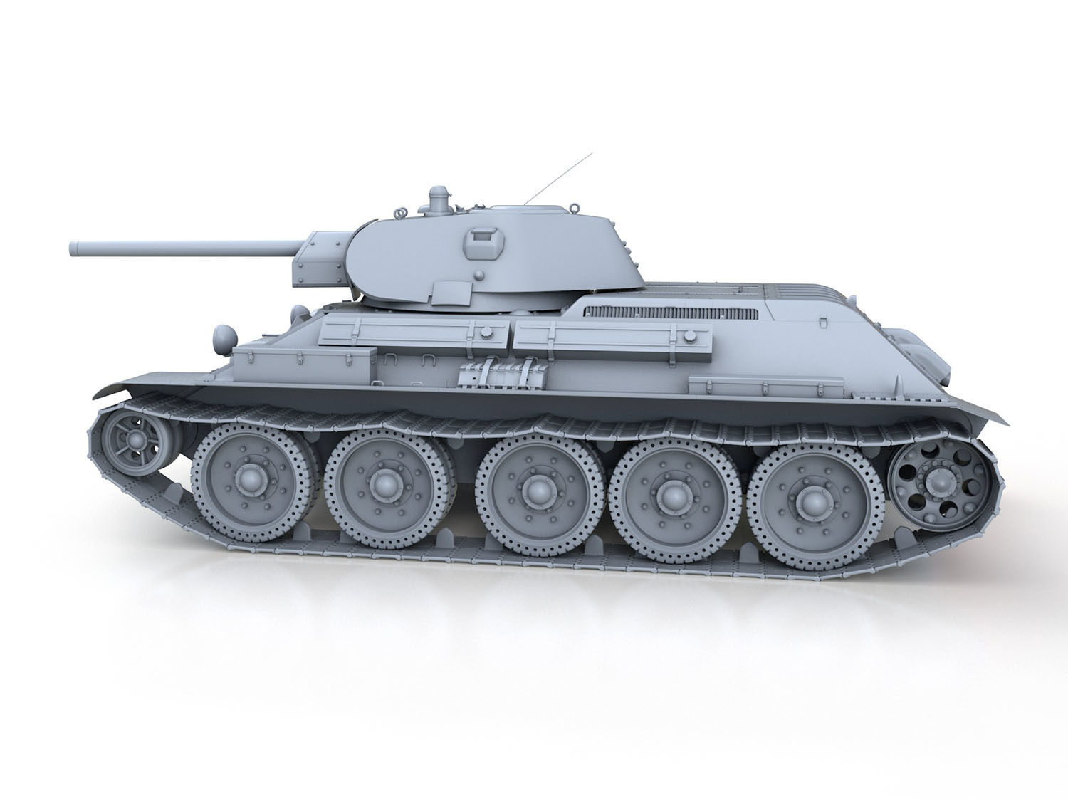 T-34-76 - Model 1941 - Soviet Medium Tank 3D model_3