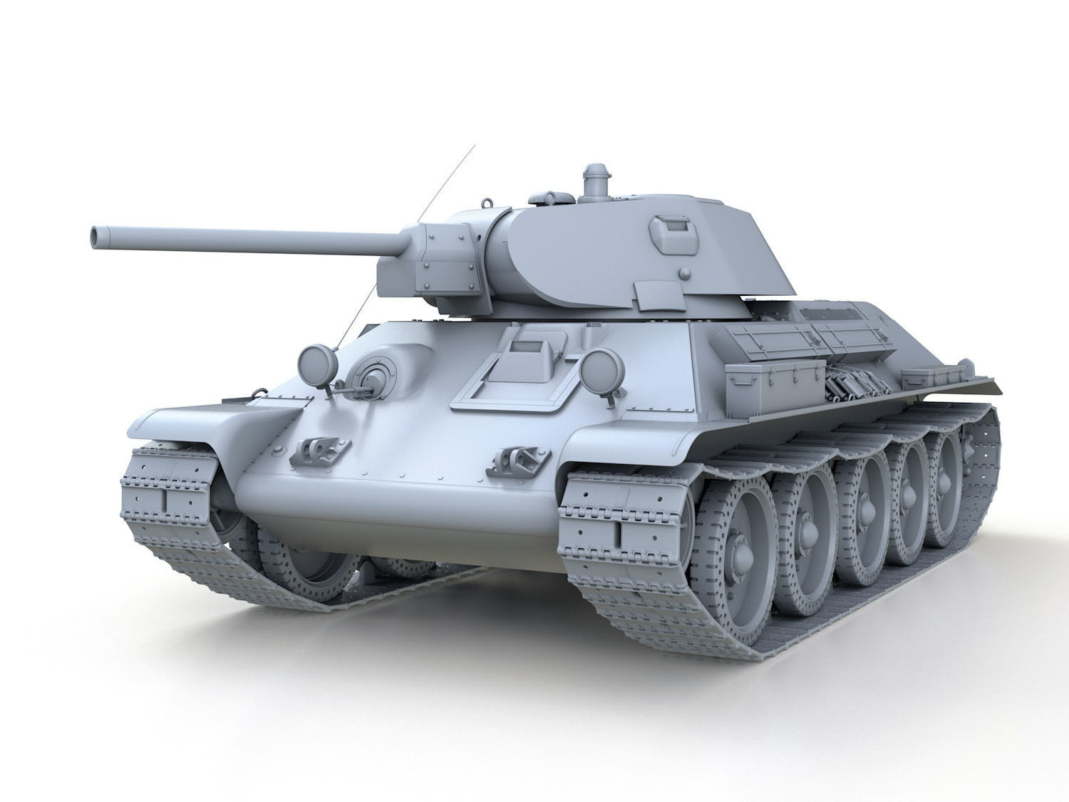 T-34-76 - Model 1941 - Soviet Medium Tank 3D model_1