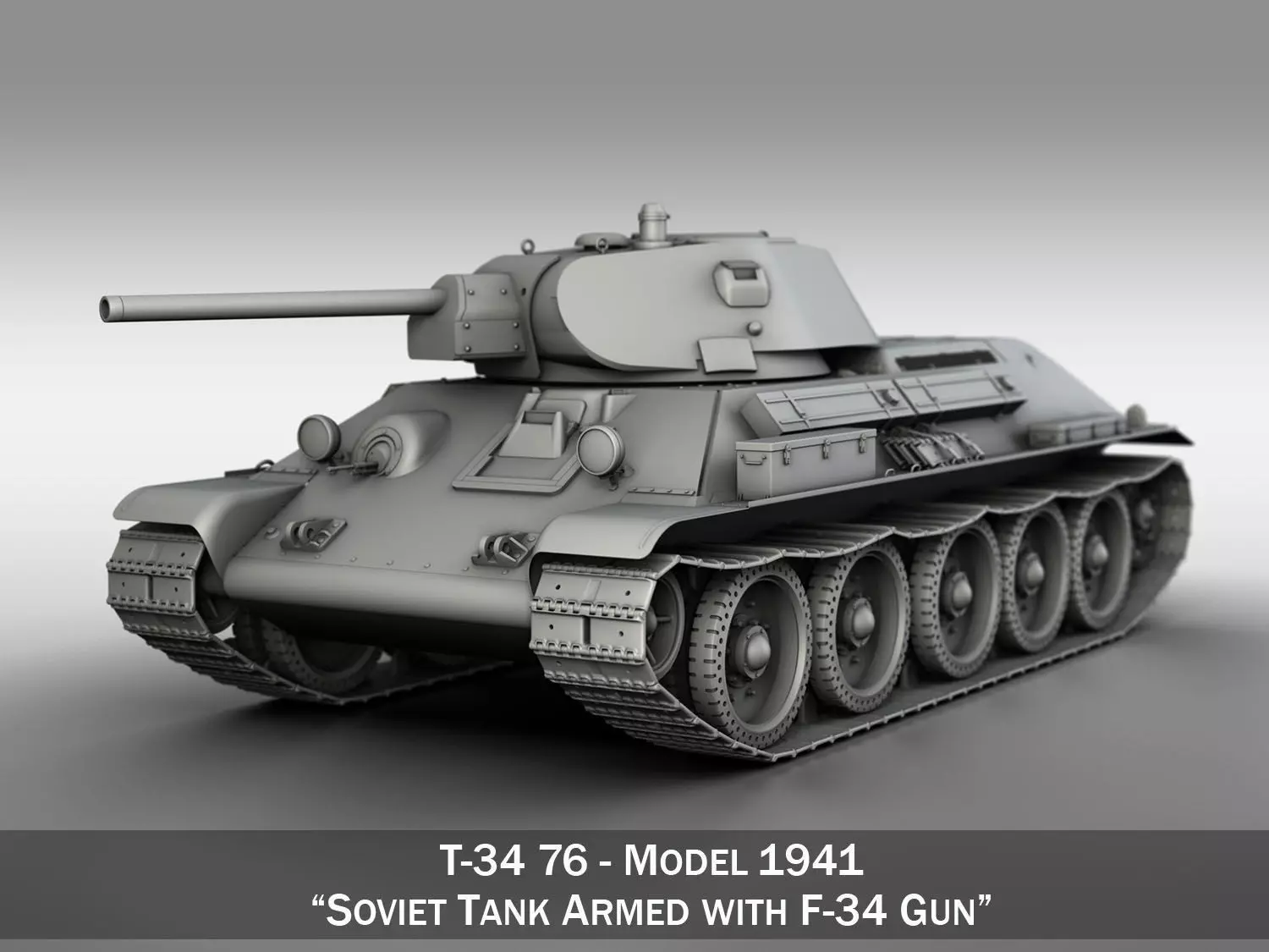 T-34-76 - Model 1941 - Soviet Medium Tank 3D model_0