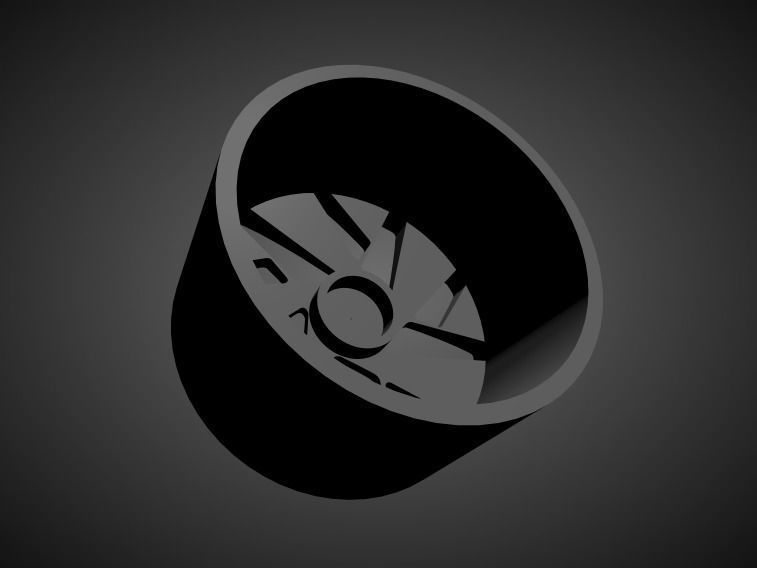 Rotiform RSC scalable and Printable rim 3D print model_1